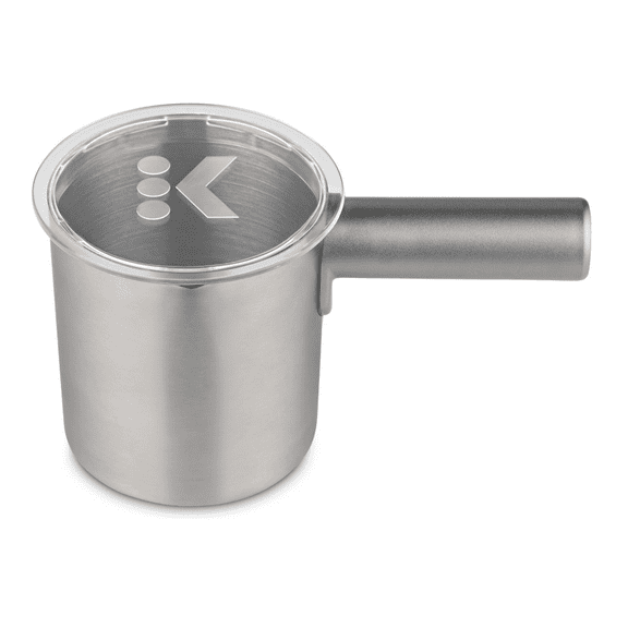 Keurig K-Caf Milk Frother Cup Replacement Part or Extra, Hot and Cold Frothing, Compatible with Keurig K-Caf Coffee Makers Only, Nickel