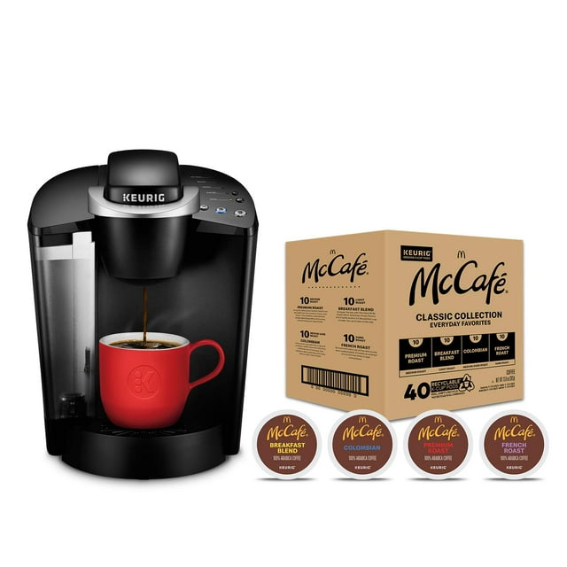 Keurig KClassic Coffee Maker With Mccafé Classic Collection Variety