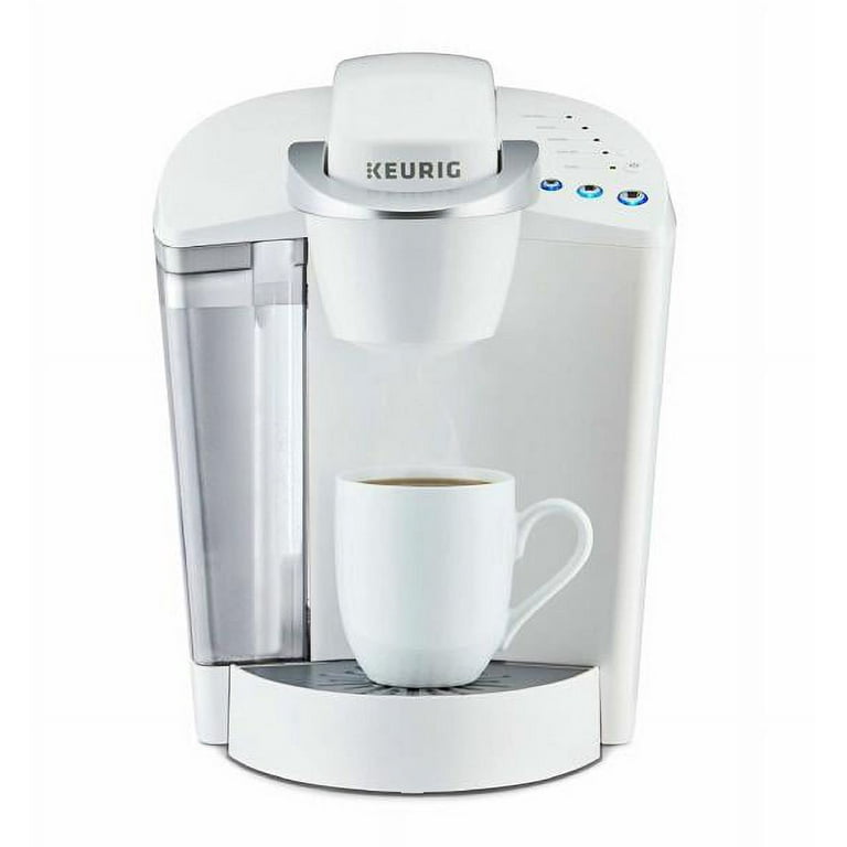 Rare Keurig Ribbed White Coffee/ Tea Mug Cup Grey Inside