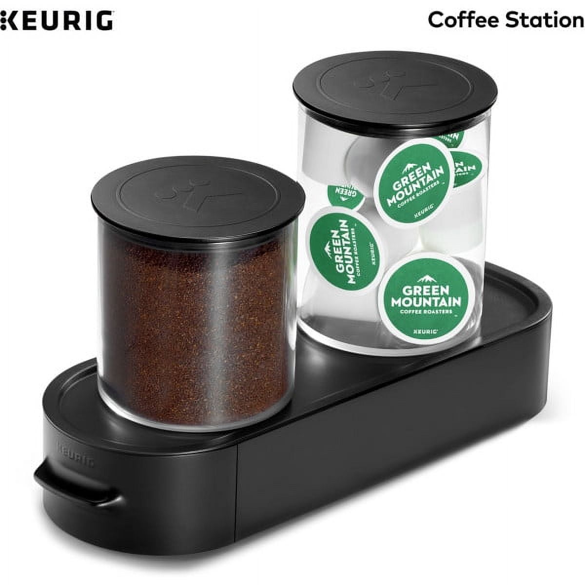 Keurig KCup Pod & Ground Coffee Storage Unit, Holds Ground Coffee & K