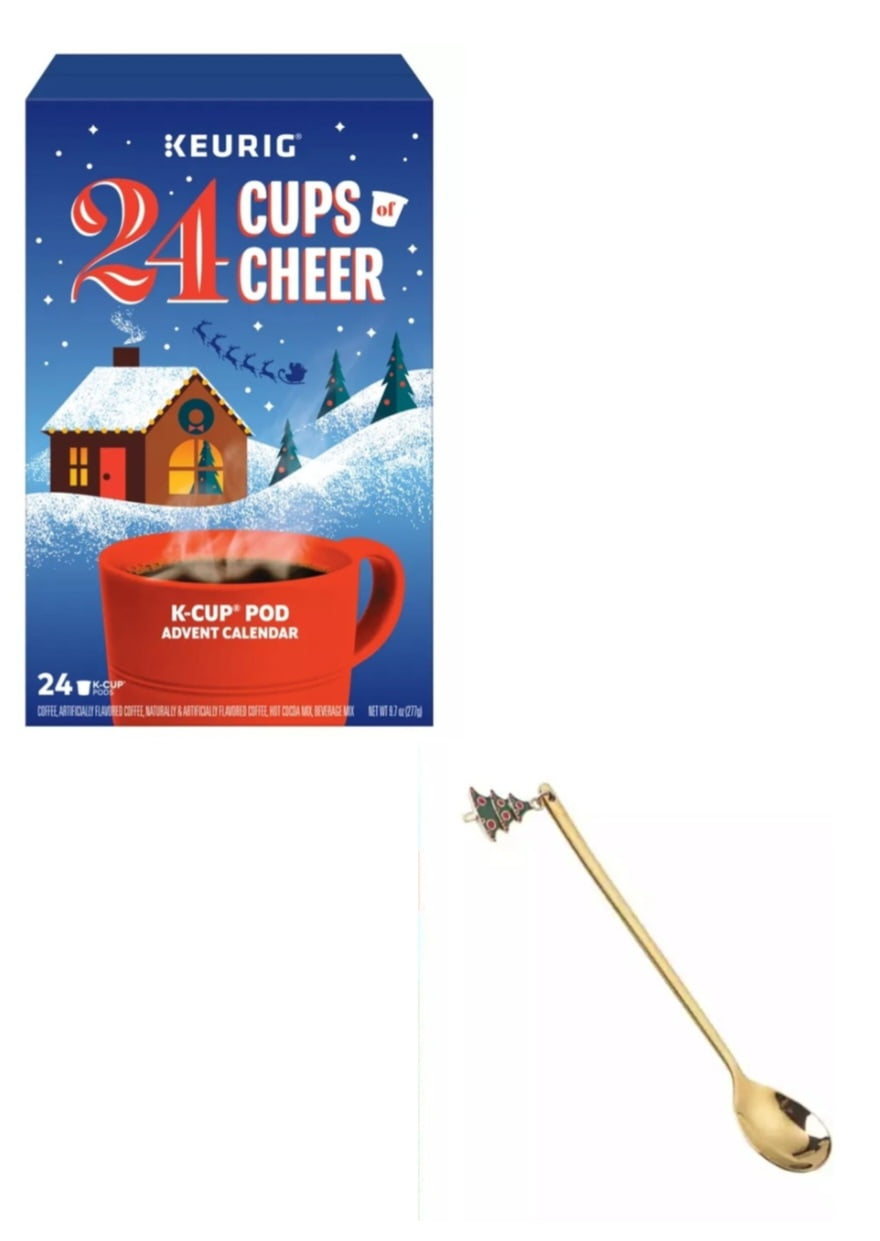 Keurig K Cups of Cheer Advent Calendar 24ct. Coffee Gifts and Queen of the Castle Charm