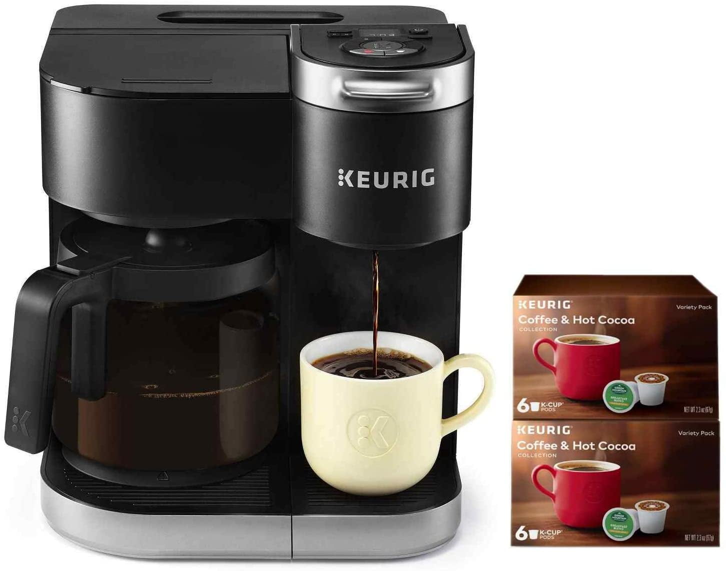 Keurig KDuo Coffee Maker, Single Serve and 12Cup Carafe Drip Coffee