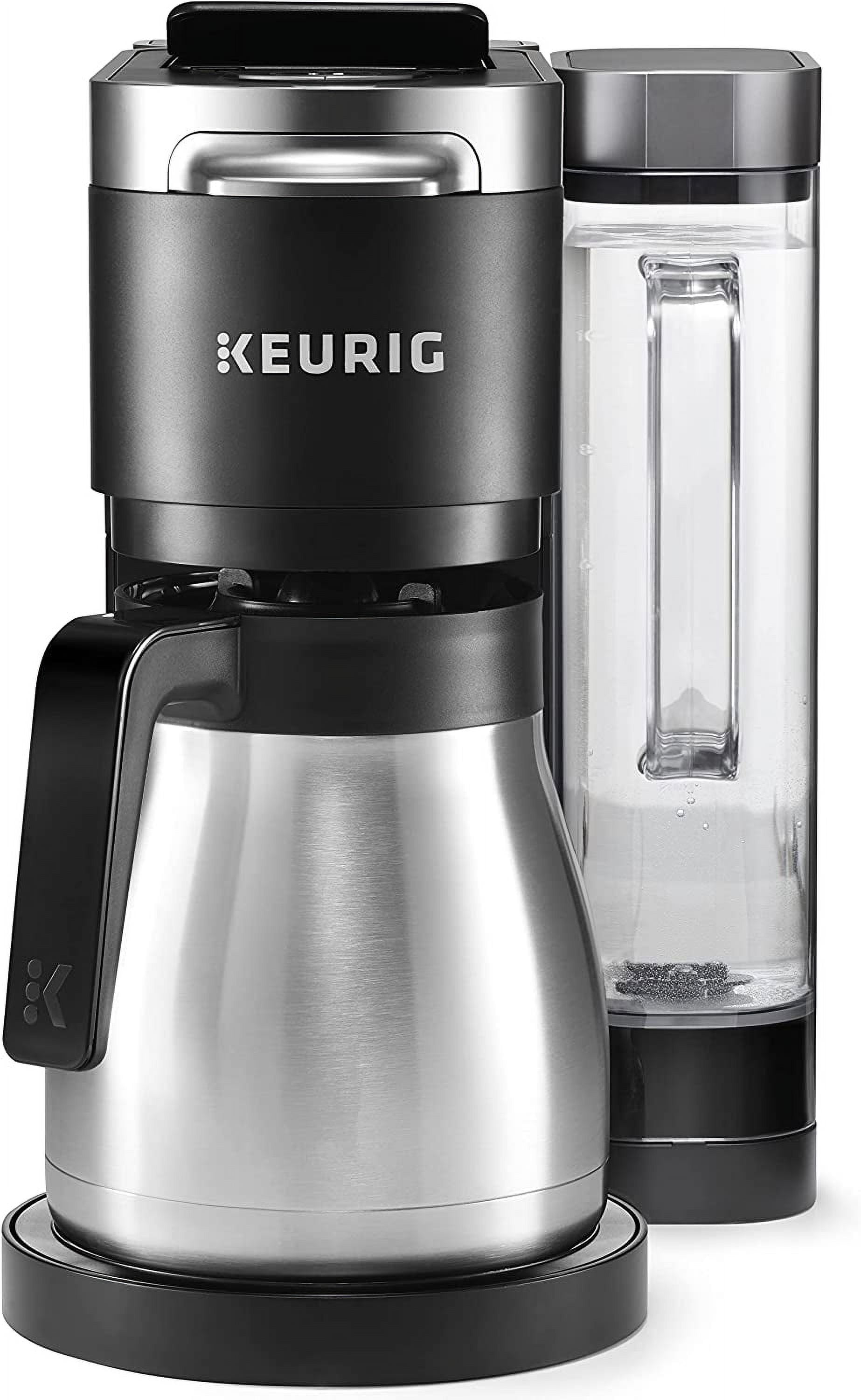Keurig K-Duo Plus Black and Silver Coffee Maker with Carafe