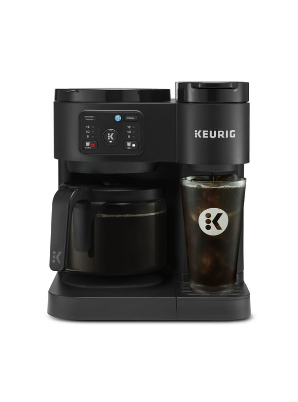 Keurig K-Duo Essentials, Hot & Iced Single-Serve K-Cup Pod Coffee Maker & Carafe, Black