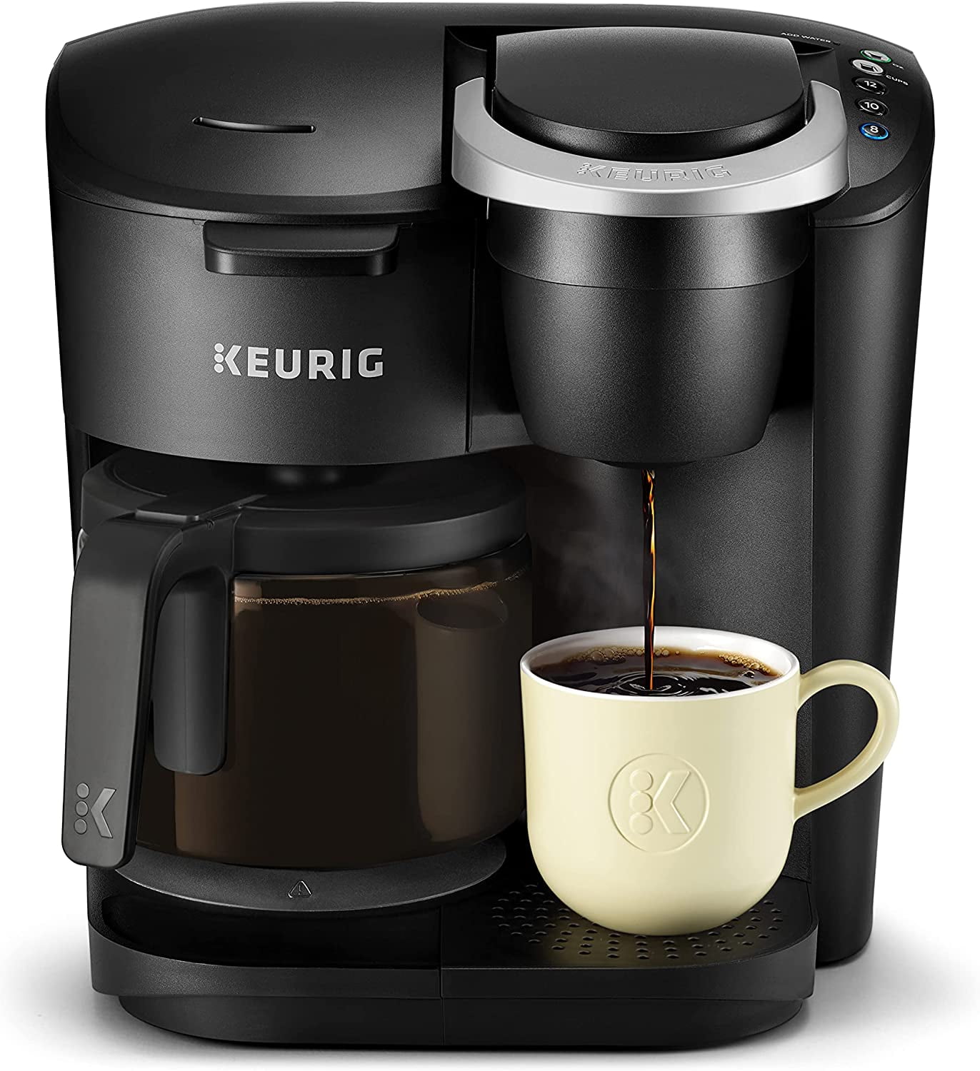K-Duo Black Single Serve and Carafe Coffee Maker