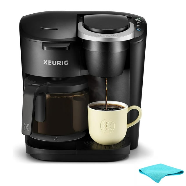 Keurig KDuo Essentials Single Serve KCup Pod & Coffee Maker, Black