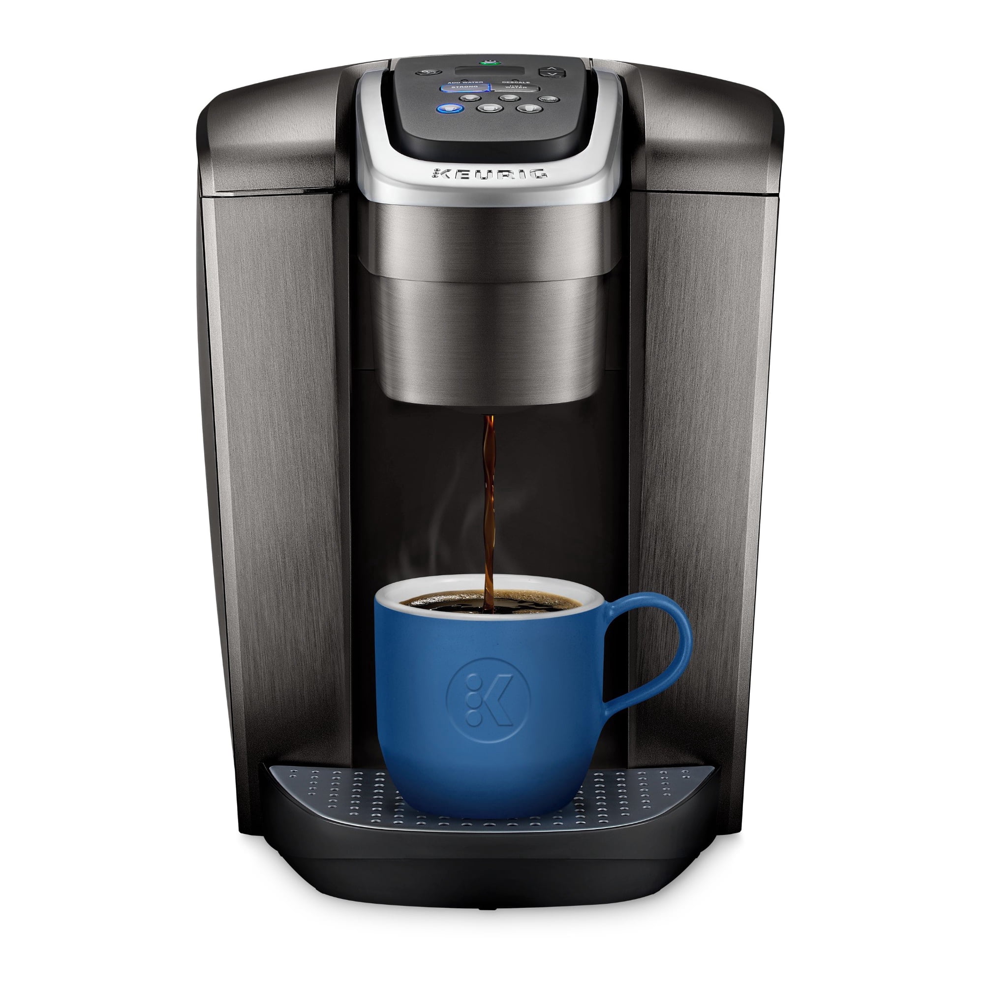 Keurig K-Elite Single Serve K-Cup Pod Coffee Maker, with Strong Temperature Control, Iced Coffee Capability, 12oz Brew Size, Programmable, Brushed Slate