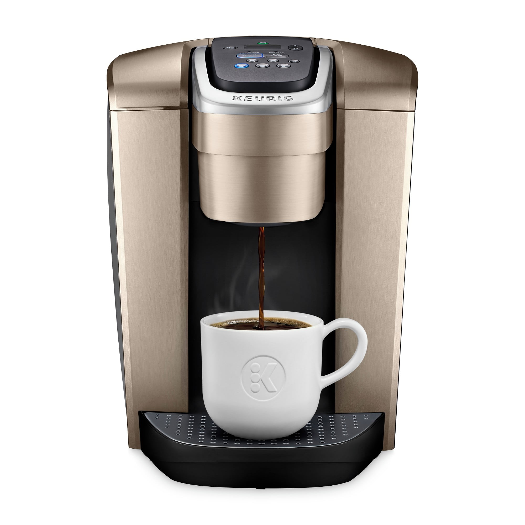 Keurig K-Elite Single-Serve K-Cup Pod Coffee Maker, Brushed Slate, 12 oz.  Brew Size