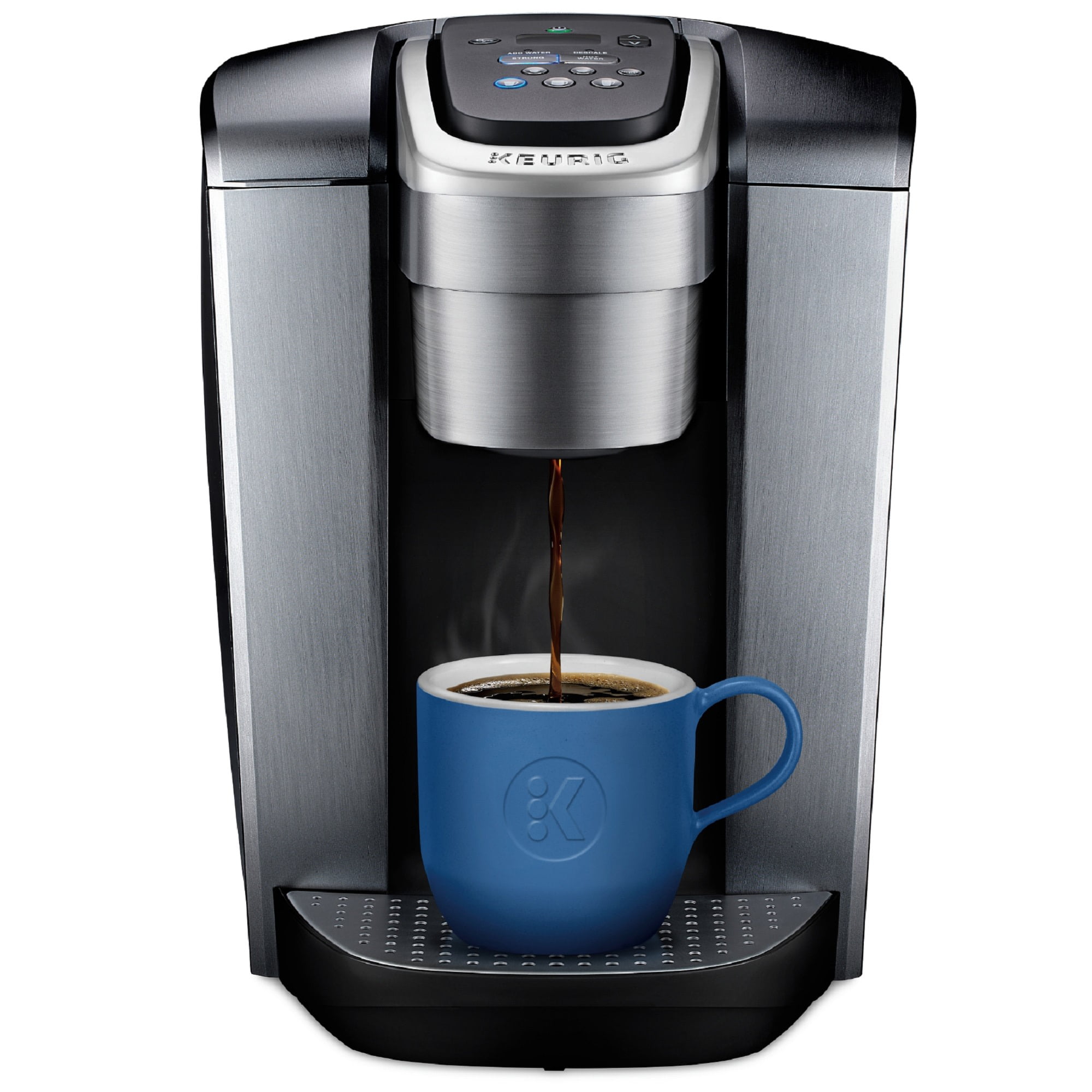 K-Elite Silver Single-Serve Coffee Maker with Iced Setting