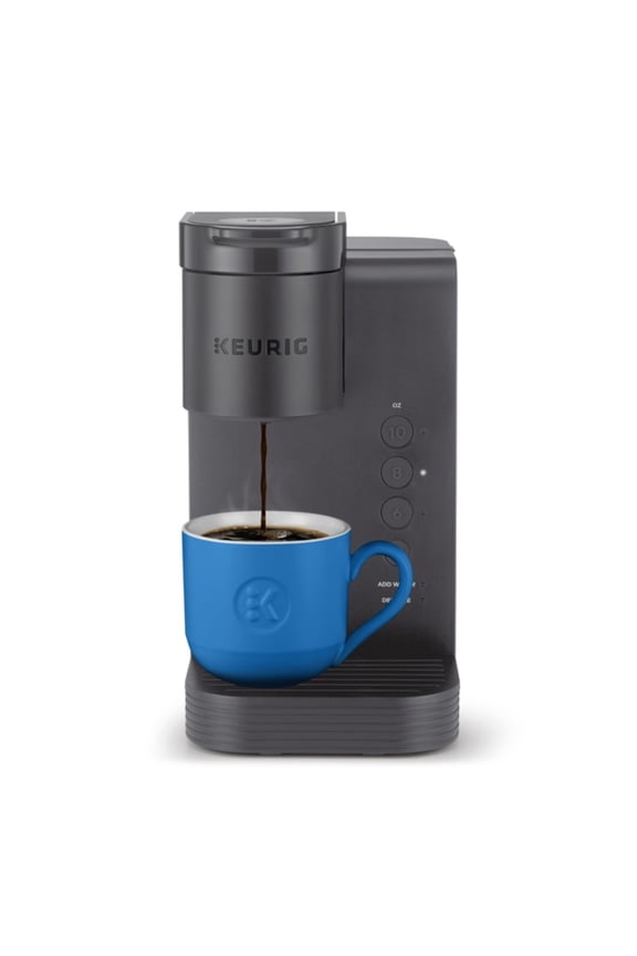 K-Express Essentials Matte Gray Single-Serve K-Cup Pod Coffee Maker