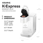 Keurig K-Express Essentials Cloud White Single-Serve K-Cup Pod Coffee Maker