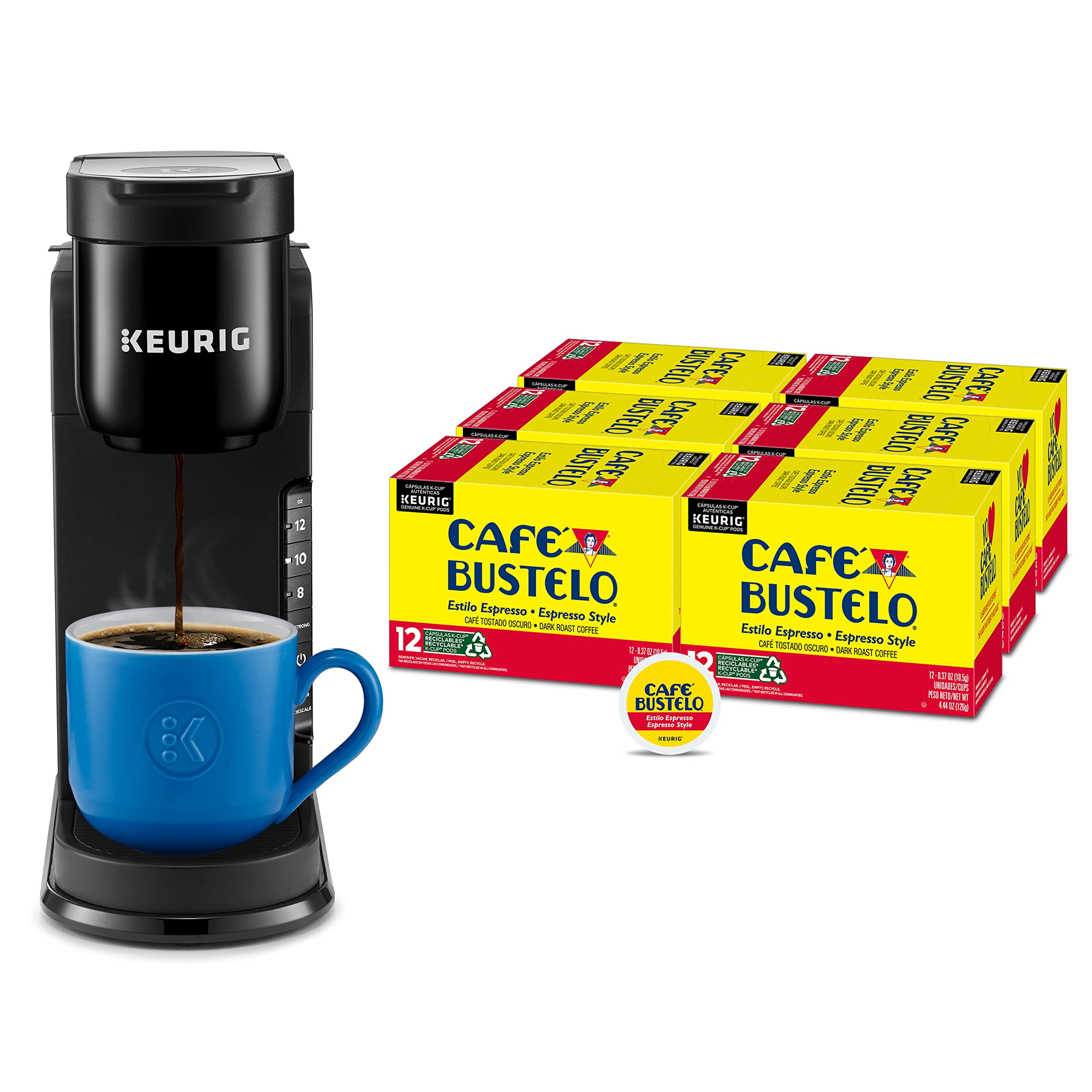 Keurig KExpress Single Serve Coffee Maker With Café Bustelo Espresso