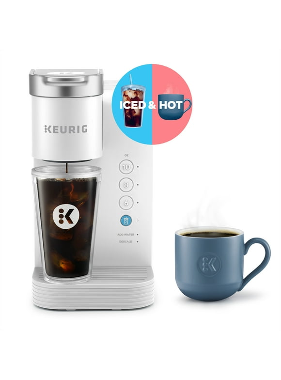Keurig K-Iced Essentials White Iced and Hot Single-Serve K-Cup Pod Coffee Maker