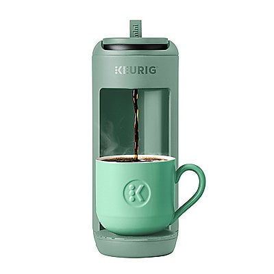 Keurig® K-Mini Mate® Automatic Single Serve K-Cup® Pod Coffee Maker - Glamping Green; Small & Colorful Coffee Maker, Travel Mug Friendly, Makes 12 Oz.