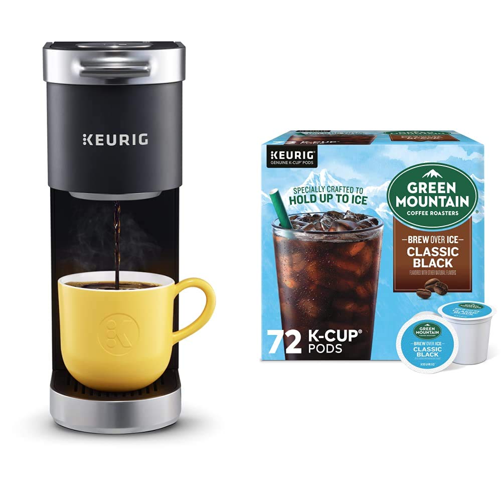 Keurig KMini Plus Coffee Maker With Green Mountain Coffee Roasters