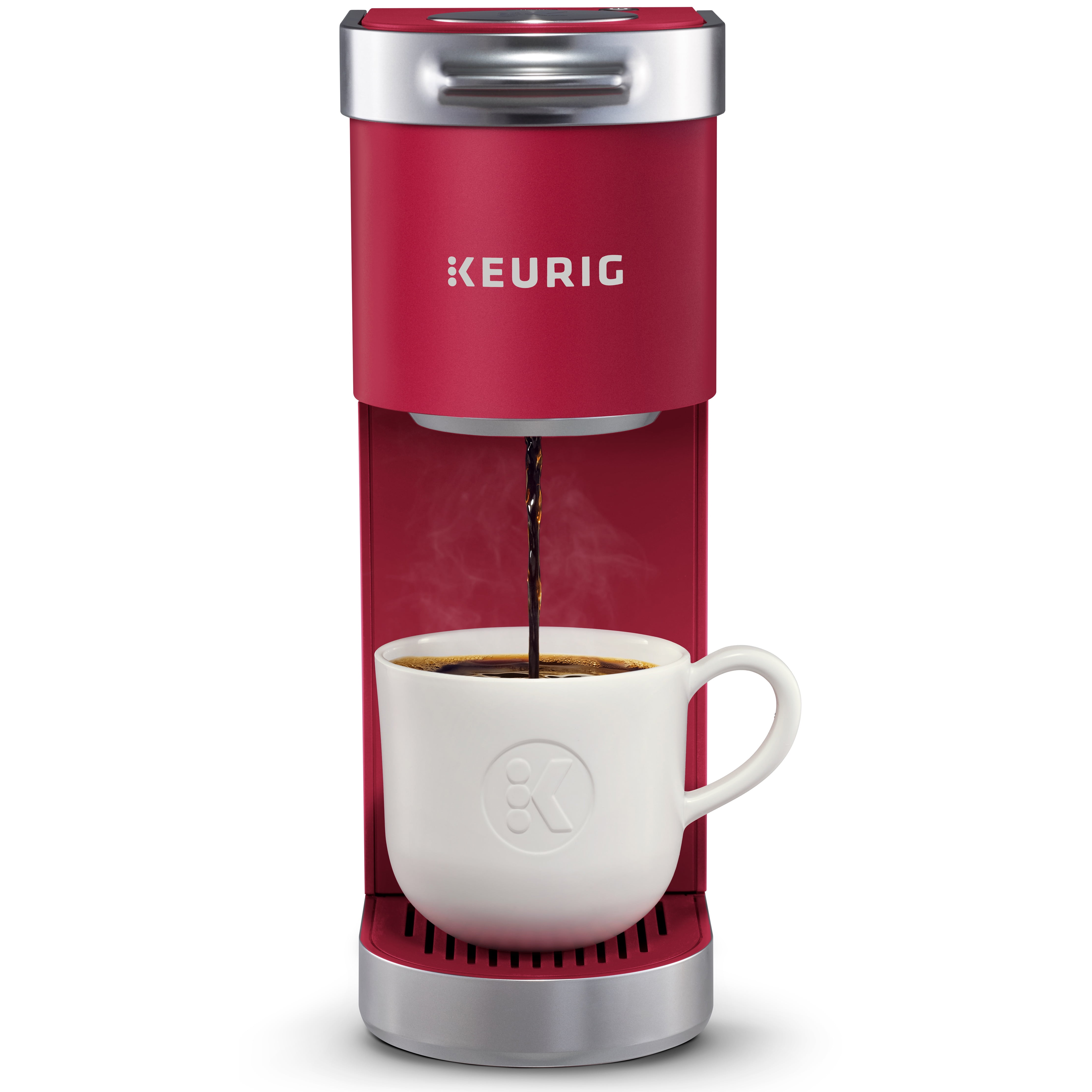 Keurig K10 Mini plus Coffee Maker, Red, Cleaned and Descaled + Kcup Holder  combo