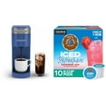 thumbnail image 1 of Keurig K-Slim + ICED Single-Serve Coffee Maker, Blue with Iced Refreshers Strawberry Acai Flavor K-Cup Pods, 10 Count, 1 of 7