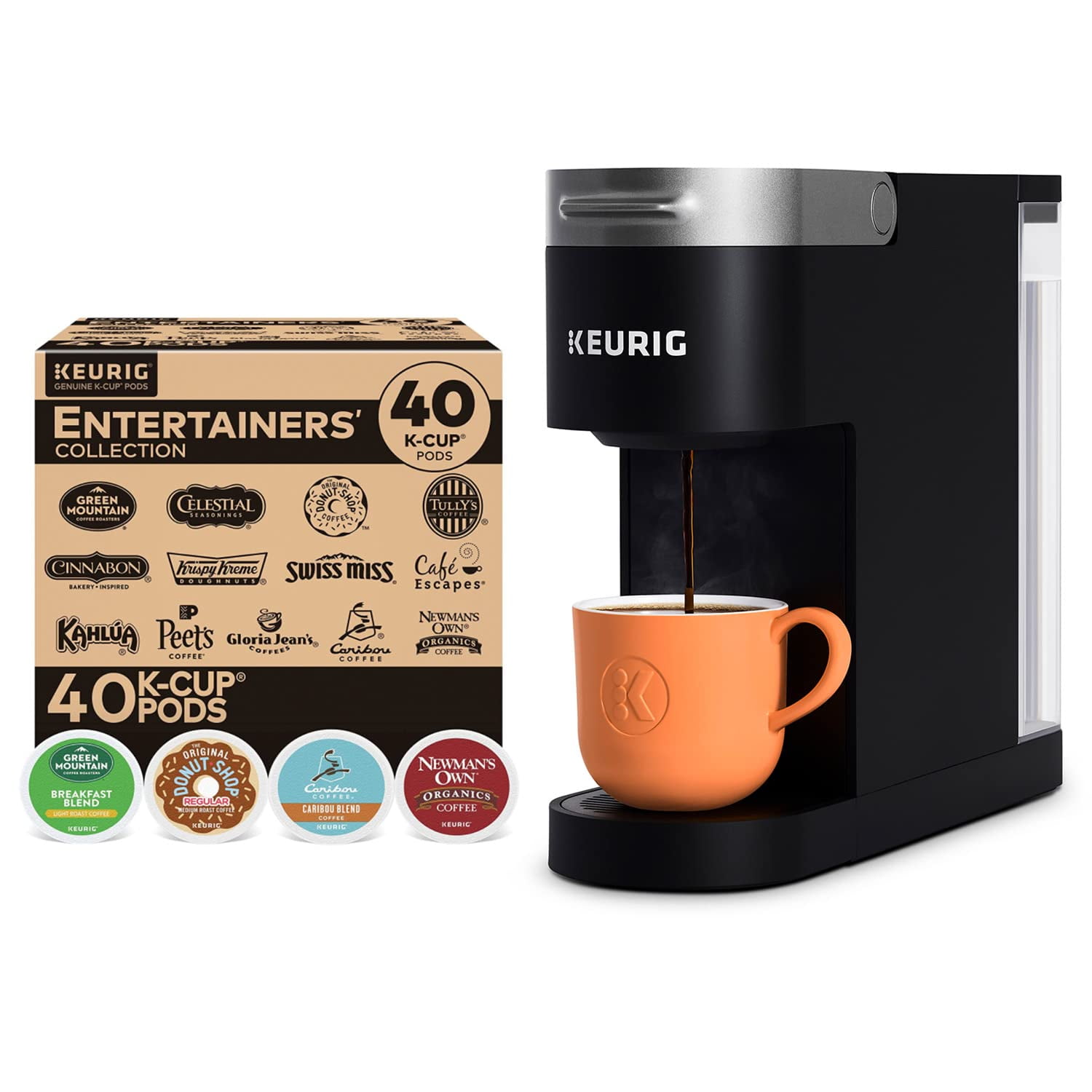 Keurig KSlim Single Serve Coffee Maker With Keurig Entertainers