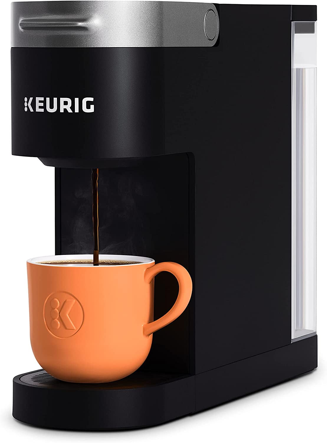 Slim Black Pod Coffee Machine with Auto Shutoff