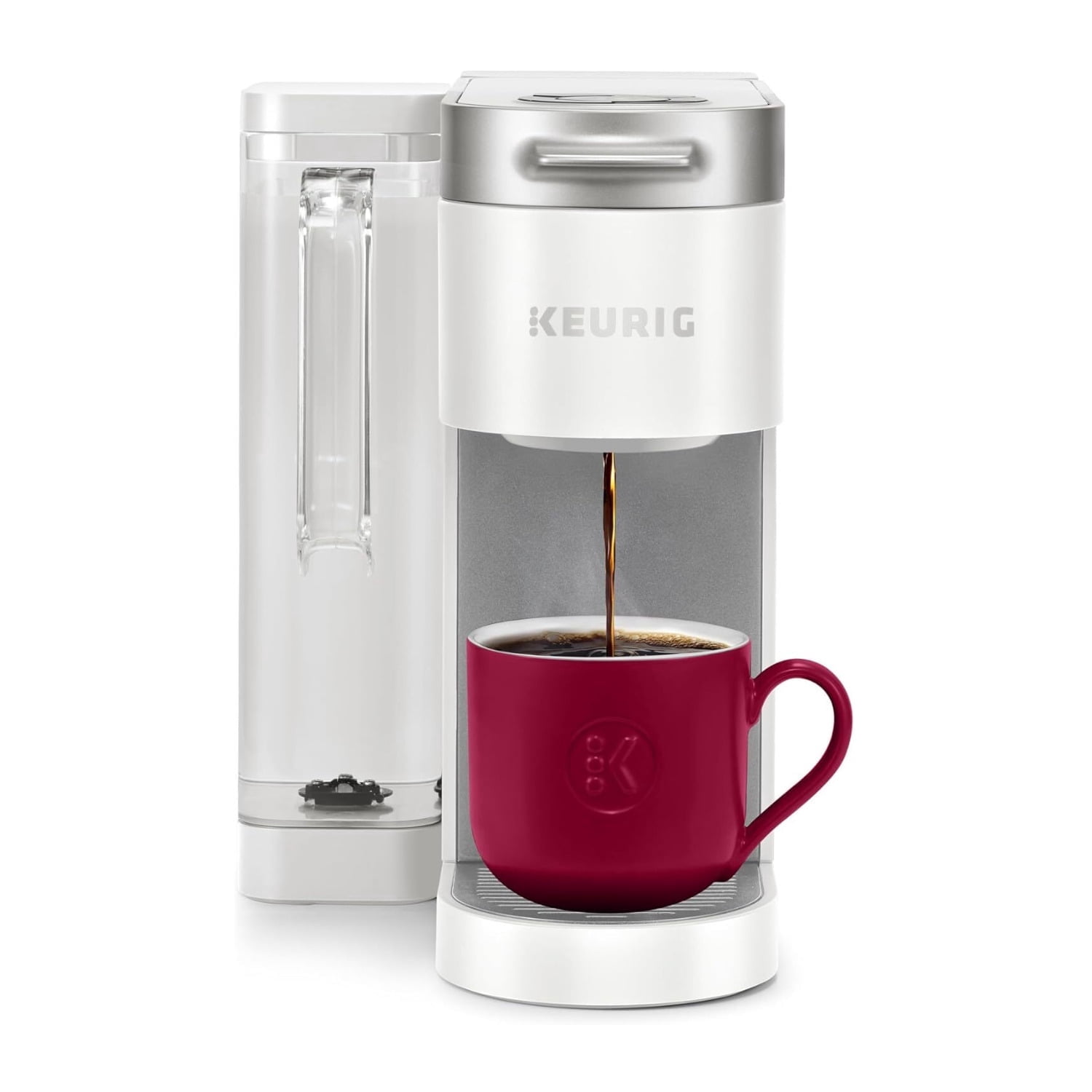 Keurig K-Supreme Single Serve K-Cup Pod Coffee Maker with MultiStream Technology, 4 Brew Sizes and 66oz Dual-Position Removable Reservoir (White)
