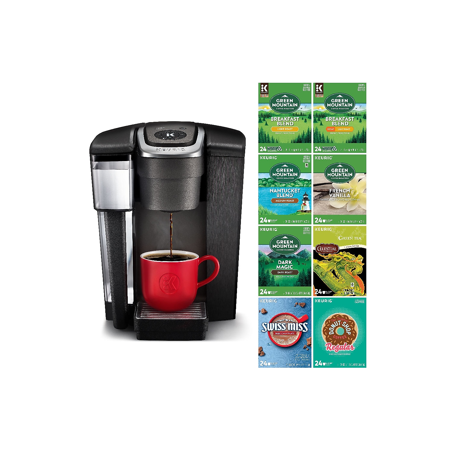 Keurig K1500 Bundle K-Cup Coffee Maker with Variety Pack of 192 K-Cup Pods 24375278 - image 1 of 2