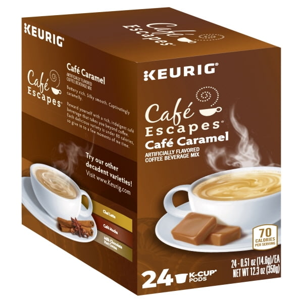 Keurig Kcup Cafe Escape Caramel 24ct