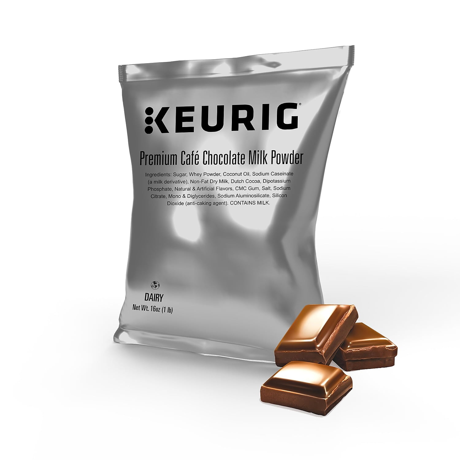 Keurig Premium Cafe Chocolate Powder - Chocolate Flavor - 12/Carton Keurig Premium Cafe Chocolate Powder - Chocolate Flavor - 12/Carton