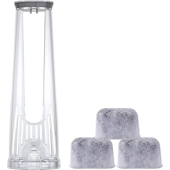 Keurig Starter Kit Replacement Water Filter Holder for Keurig 2.0, K-Slim, K Express (Older Ver), K-Supreme, K-Duo Plus Coffee Maker Includes Tall Handle for Side Reservoir and 3-Pack Water Filters
