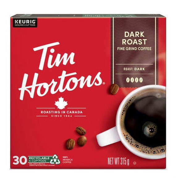 Keurig Tim Horton's Dark Roast K-Cup Pods, 30-pk {Imported from Canada}