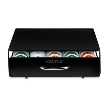 Keurig Under Brewer Storage Drawer, Holds 35 K-Cup Pods, Black