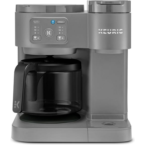 KeurigK-Duo Essentials, Hot & Iced Single-Serve KCup Pod Coffee Maker & Carafe, Moonlight Grey