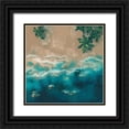 thumbnail image 1 of Keusder, Danusia 20x20 Black Ornate Wood Framed with Double Matting Museum Art Print Titled - Blue Shore, 1 of 4