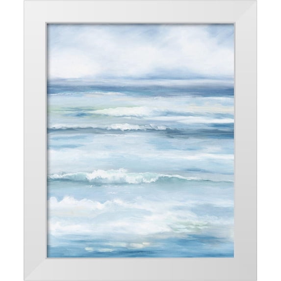 Keusder, Danusia 26x32 White Modern Wood Framed Museum Art Print Titled - Into the Ocean