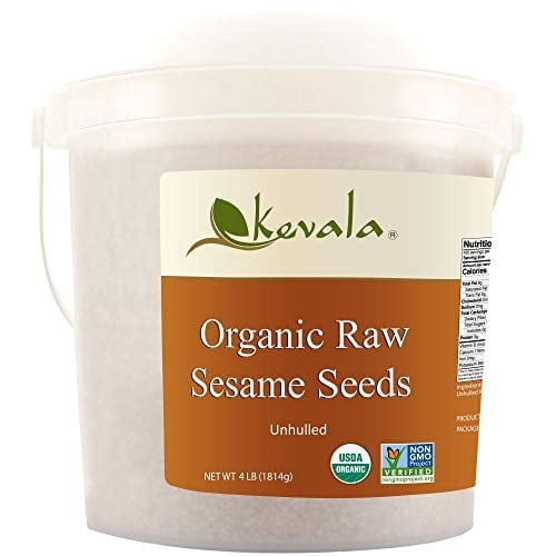 Kevala Organic Raw Sesame Seeds 4 lb (Unhulled)