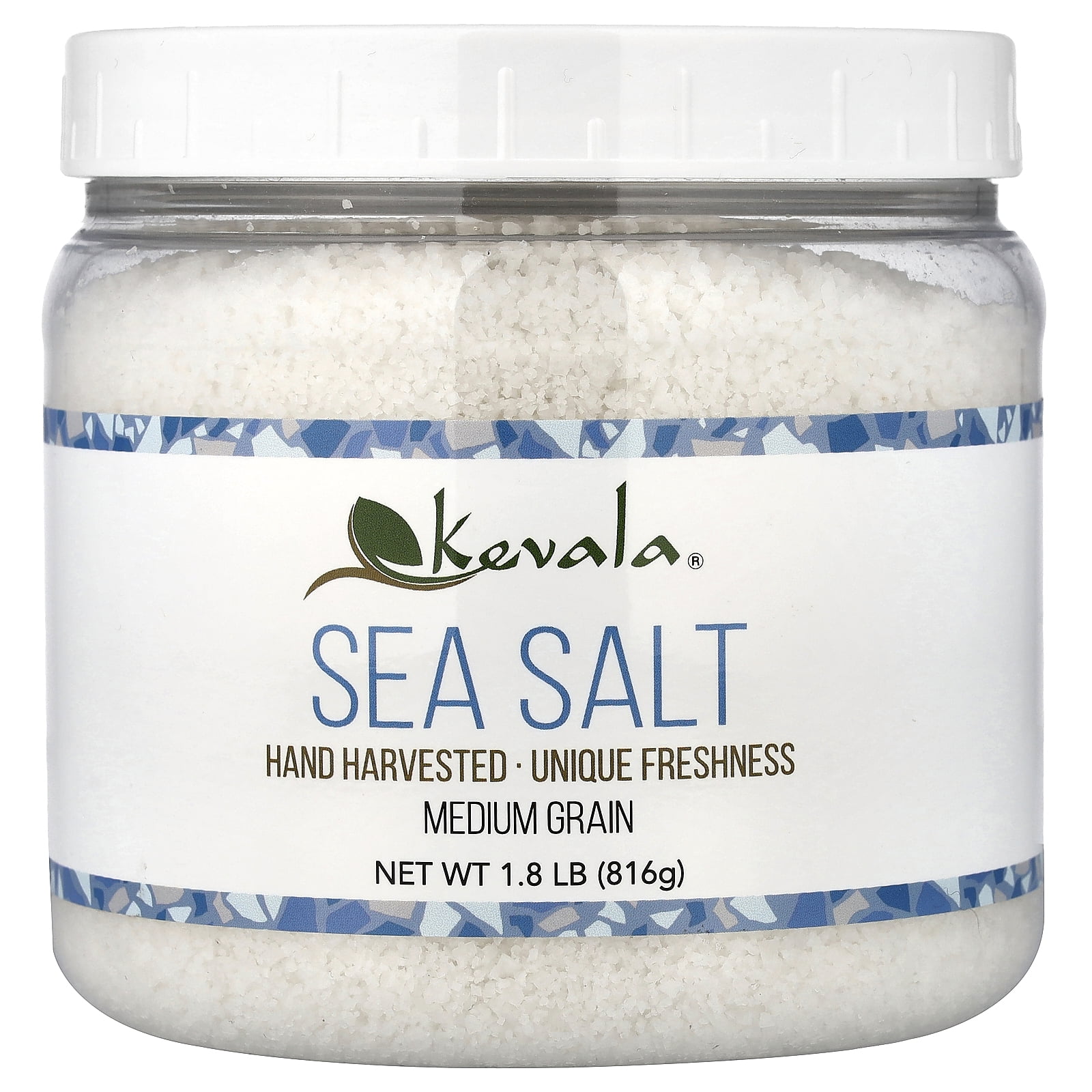 Kevala Sea Salt, Medium Grain, 1.8 lb (816 g) - Walmart.com