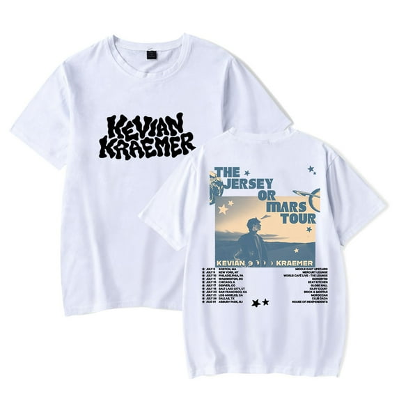 Kevian Kraemer The Jersey Or Mars Tour T-Shirts Merch Unisex Fashion Short Sleeve Tees Crew Neck Tops