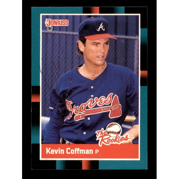 Kevin Coffman Autographed 1988 Donruss The Rookies Rookie Card #49 Atlanta Braves SKU #188555