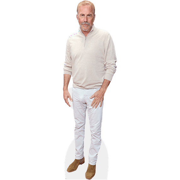 Kevin Costner (Casual) Mini Size Cutout. Standee.