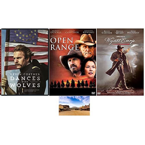Kevin Costner Triple Feature (Dances with Wolves, Open Range, and Wyatt Earp) (3 Set) (DVD)