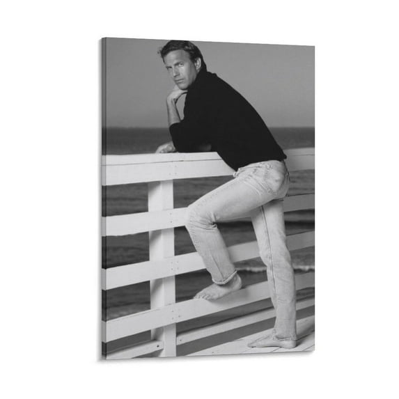 Kevin Costner Vintage Poste Canvas Poster Wall Art Picture Prints Hanging Photo Gift Decor Home Posters Artworks 24x36inch(60x90cm)