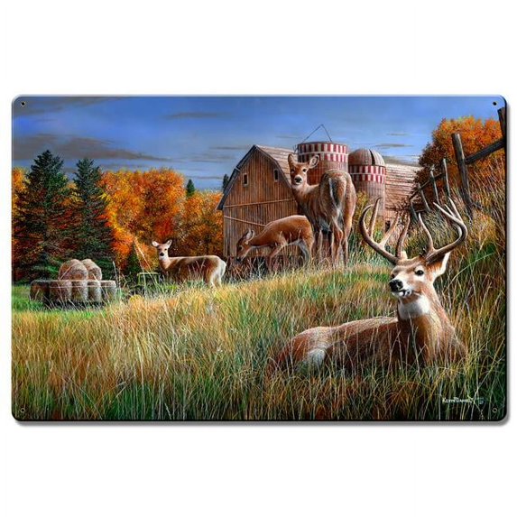 Kevin Daniel Art KDA120 16 x 24 in. Autumn Respite Satin Metal Sign