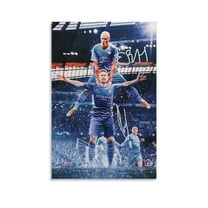 Kevin De Bruyne Canvas Poster Wall Art Poster Scroll Canvas Painting Picture Living Room Decor Home 16x24inch(40x60cm)