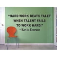 thumbnail image 1 of Kevin Durant Hard Work Quotes Basketball Sport Motivation Inspiration Quote Wall Decal Vinyl Art Sticker Design for Boys/Girls Room Home Court Bedroom Decor Wall Art Mural Decoration Size (12x20 inch), 1 of 1