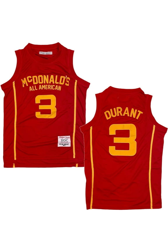 Kevin Durant Men's Headgear Classics McDonald's All American High School Basketball Jersey (Medium)