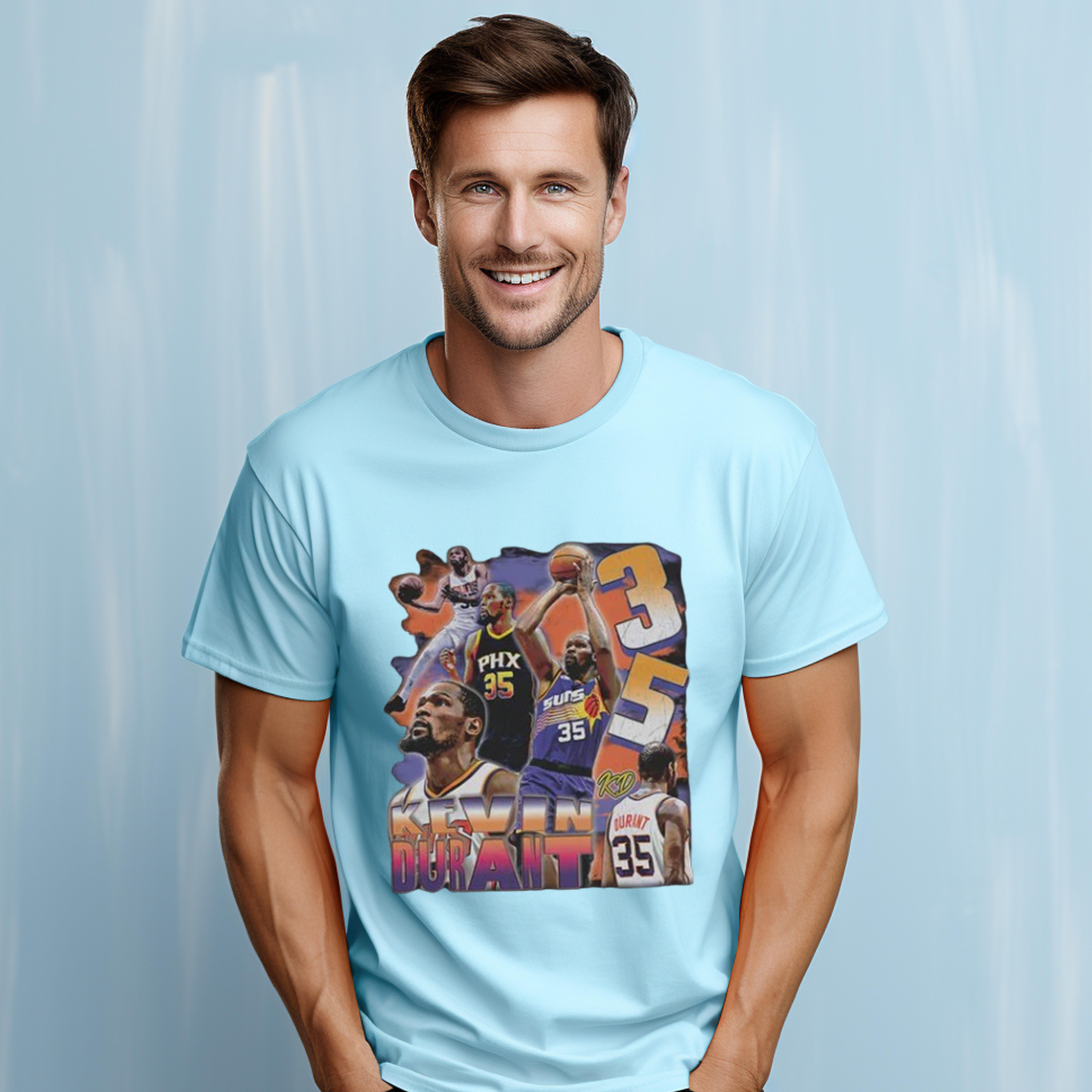 Kevin Durant Shirt Vintage Kevin Durant Graphic T Shirt Kd Jersey Bootleg 90S Style Walmart