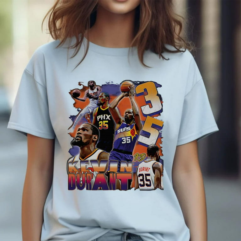 Kevin Durant Shirt Vintage Kevin Durant Graphic Tee KD Jersey Bootleg 90s Style Oversized T Shirt Unisex Gifts for Him and Her Walmart