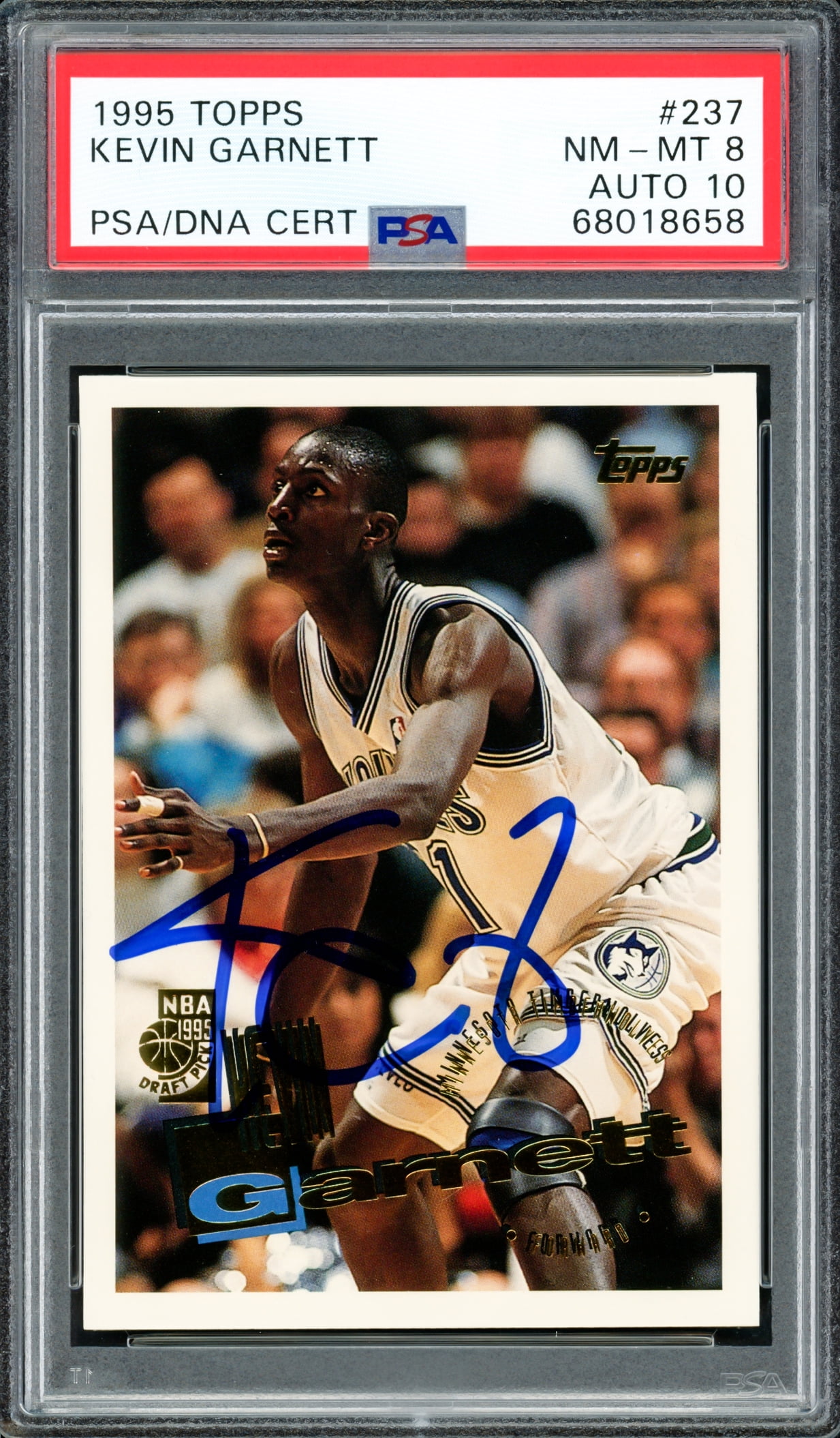 その他 KEVIN GARNETT auto psa9 Kevin Garnett Basketball Autographed Sports Trading Cards