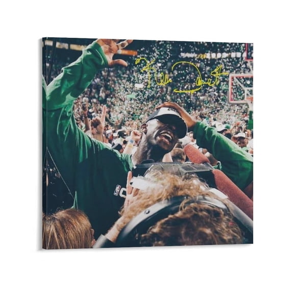 Kevin Garnett Canvas Poster Posters Art Print Wall Photo Paint Poster Hanging Picture Family Bedroom Decor Gift 16x16inch(40x40cm)