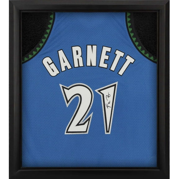 Kevin Garnett Blue Minnesota Timberwolves Autographed Framed Mitchell & Ness 2003-04 Authentic Jersey Shadowbox