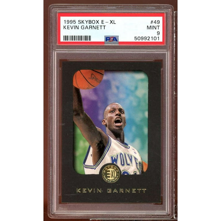 Kevin Garnett Rookie Card 1995-96 Skybox E-XL #49 PSA 9